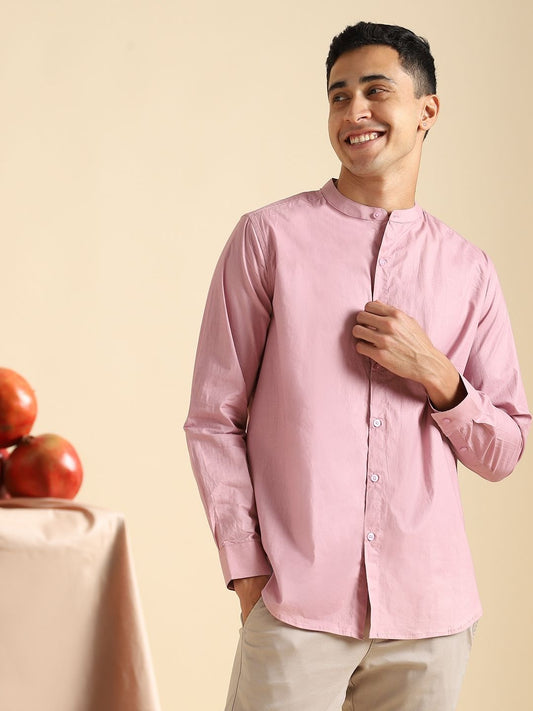 Purple Haze Mens Organic Cotton & Natural Dyed Round Neck Shirt