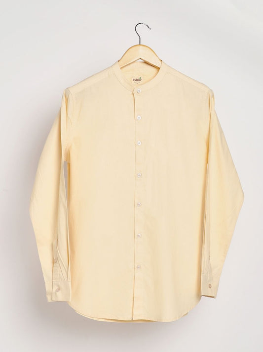 Pale Apricot Mens Organic Cotton & Natural Dyed Round Neck Shirt