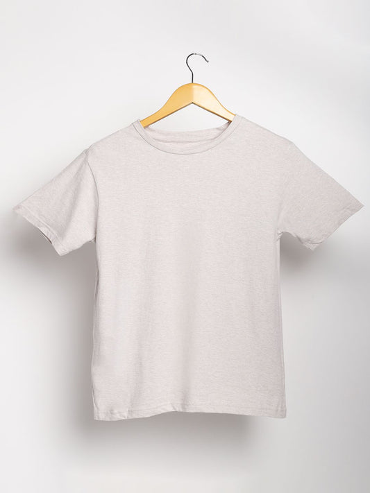 Grey Melange Organic Cotton & Natural Fiber Dyed T-shirt