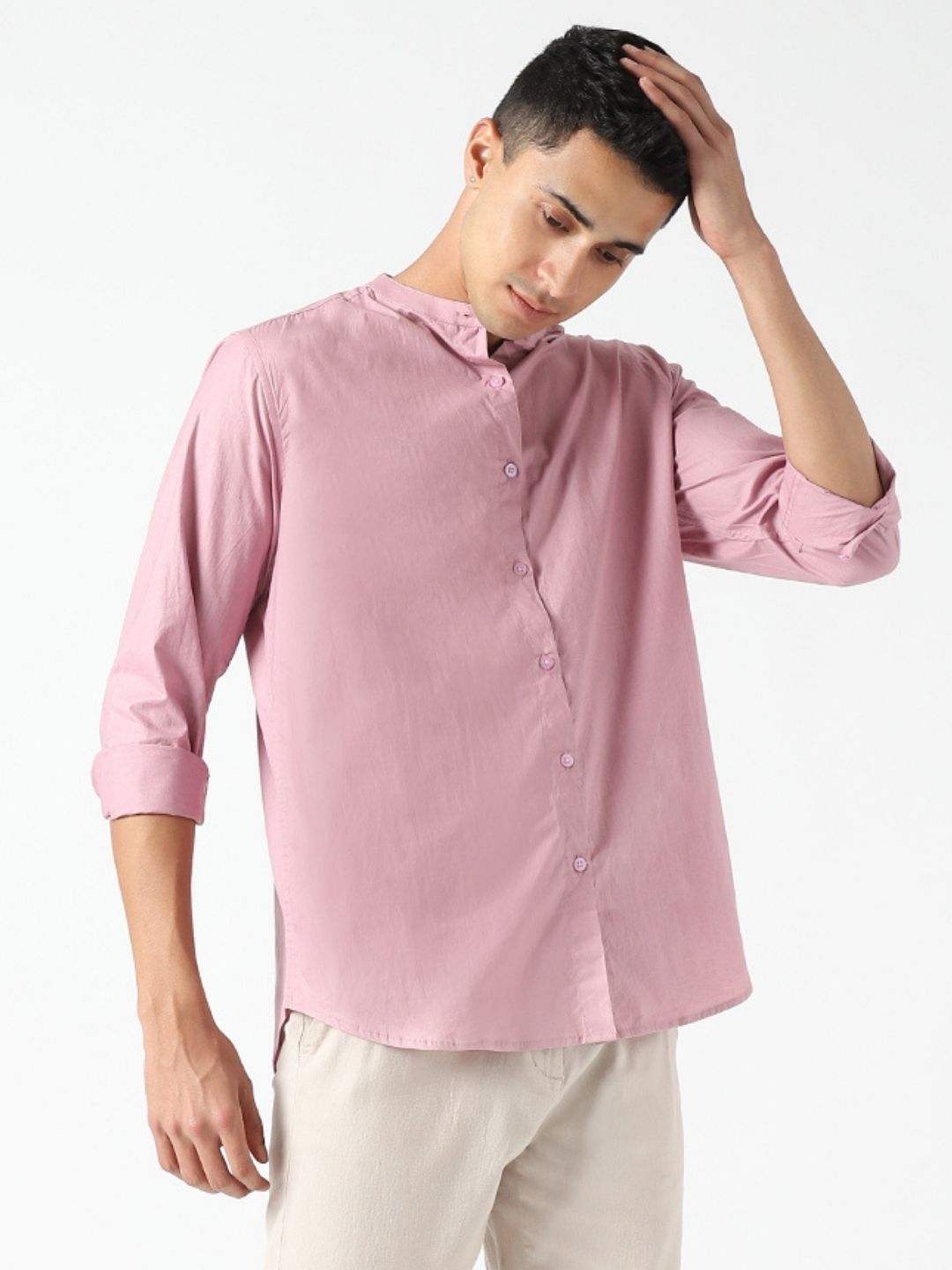 Purple Haze Mens Organic Cotton & Naturally Dyed Round Neck Shirt