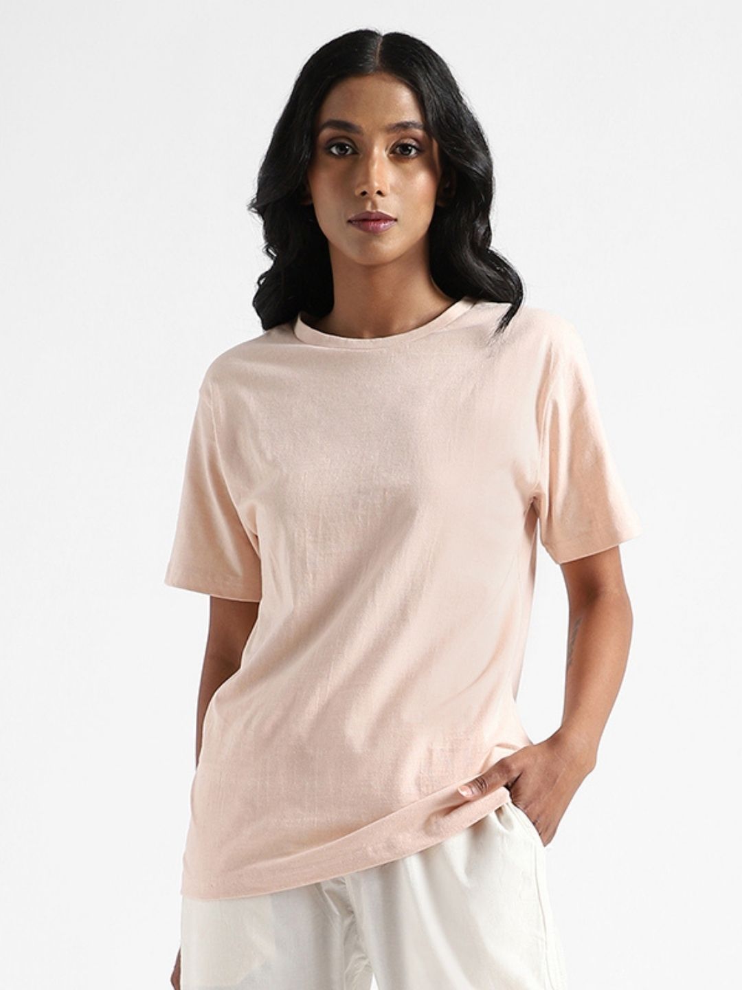 Baby Pink Organic Cotton & Naturally Fiber Dyed T-shirt