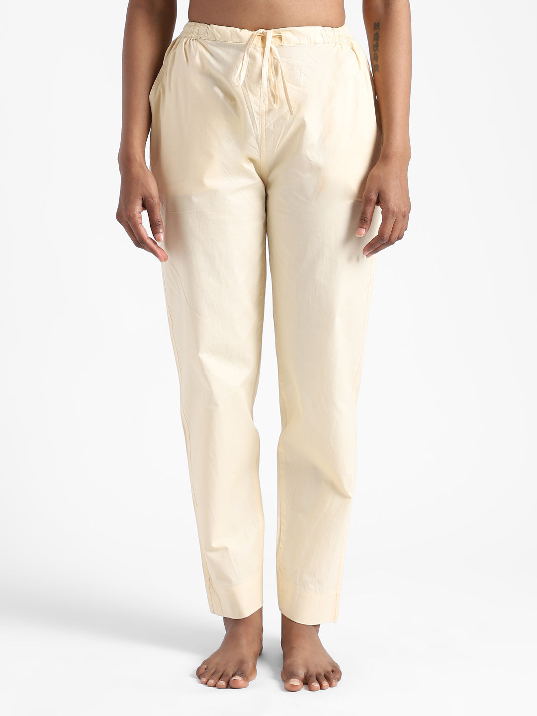 Rust Cream Women's Organic Cotton & Natural Dyed Slim Fit Pants