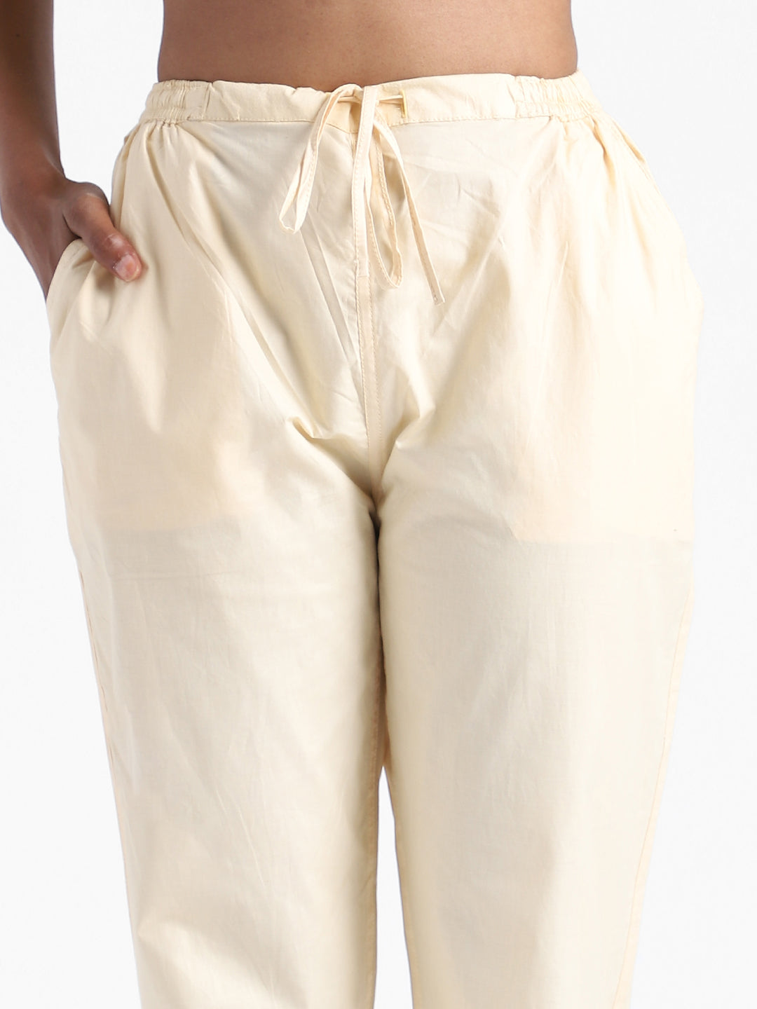 Rust Cream Women's Organic Cotton & Natural Dyed Slim Fit Pants
