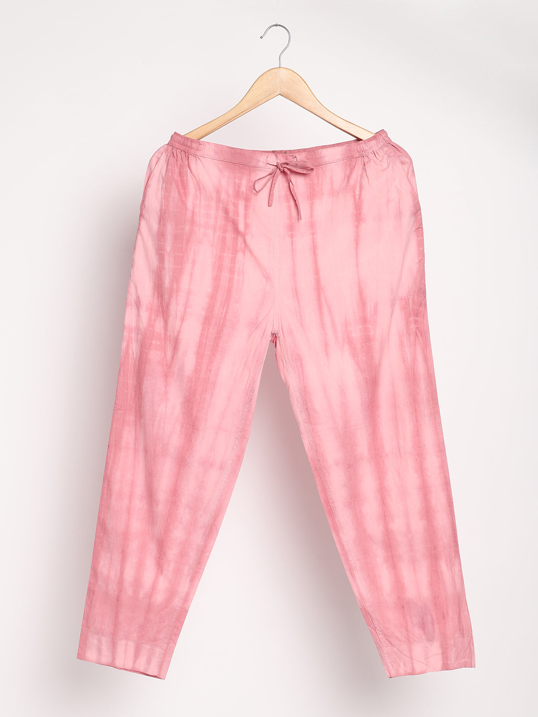 Earth Pink Women's Organic Cotton & Natural Dyed Slim Fit Tie & Dye Pants