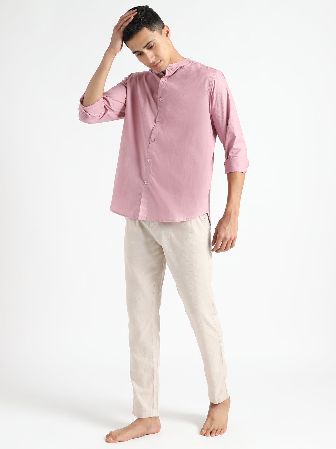 Purple Haze Mens Organic Cotton & Naturally Dyed Round Neck Shirt
