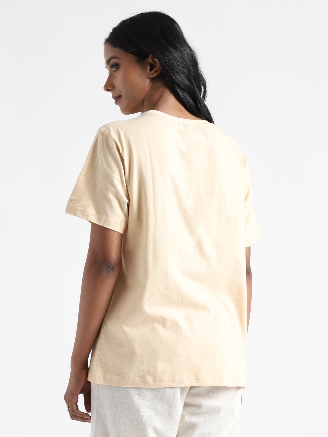 Rust Cream Organic Cotton & Naturally Dyed T-shirt