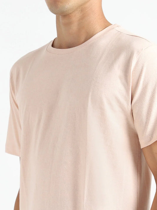 Baby Pink Organic Cotton & Natural Fiber Dyed T-shirt