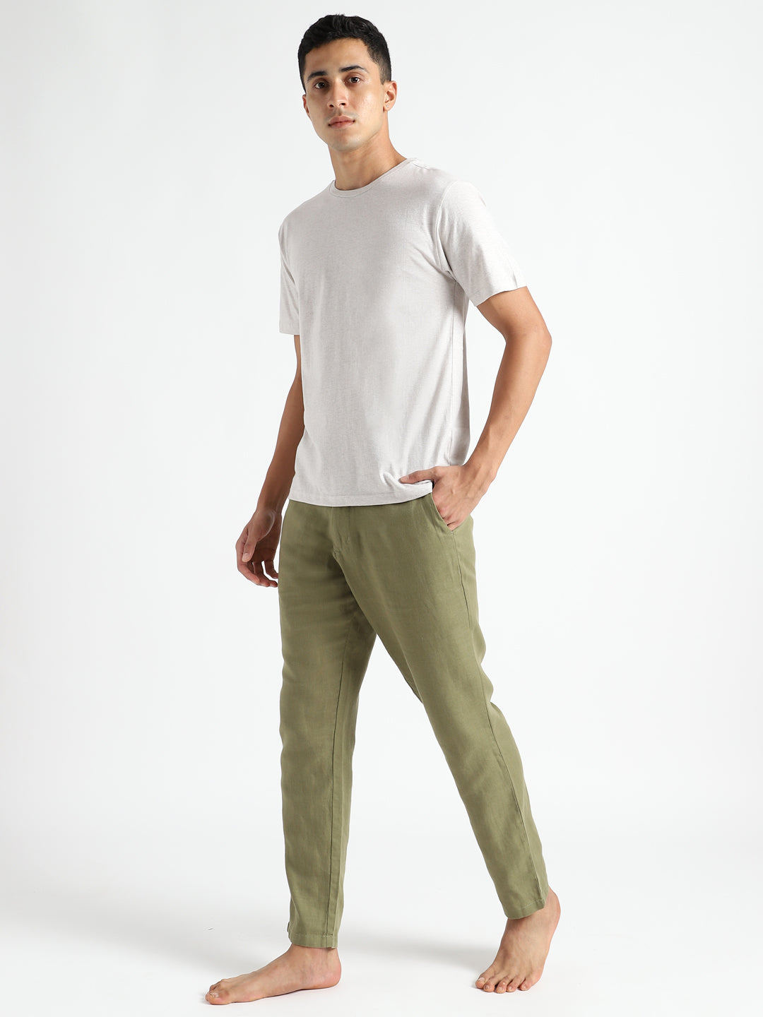 Grey Melange Organic Cotton & Naturally Fiber Dyed T-shirt