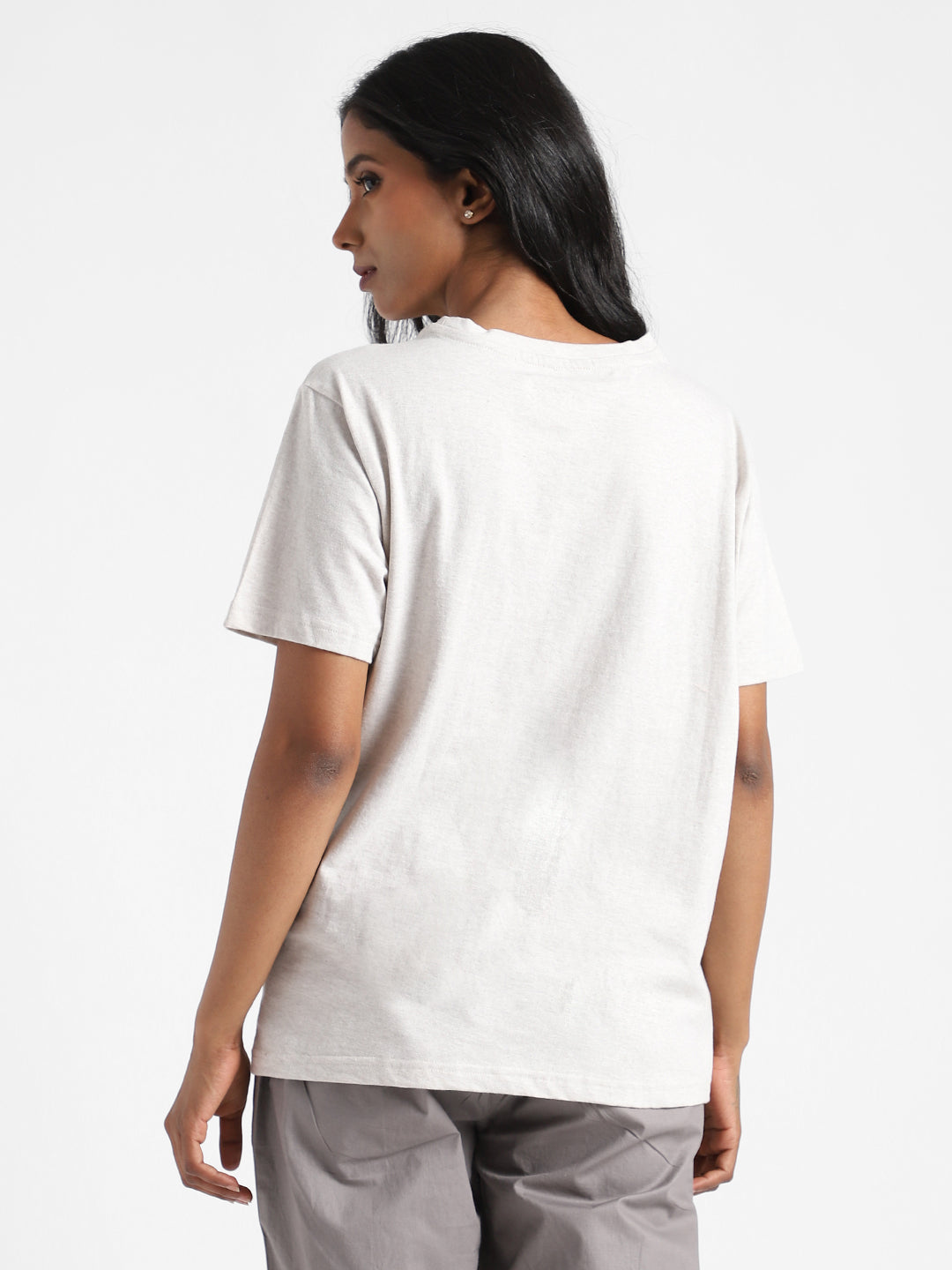 Grey Melange Organic Cotton & Naturally Fiber Dyed T-shirt