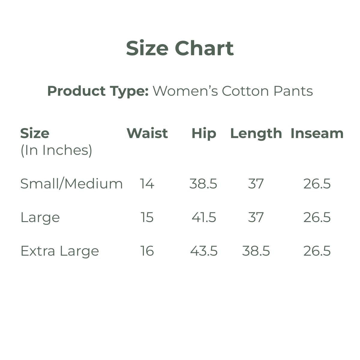 Henna Green Women's Organic Cotton & Natural Dyed Slim Fit Pants