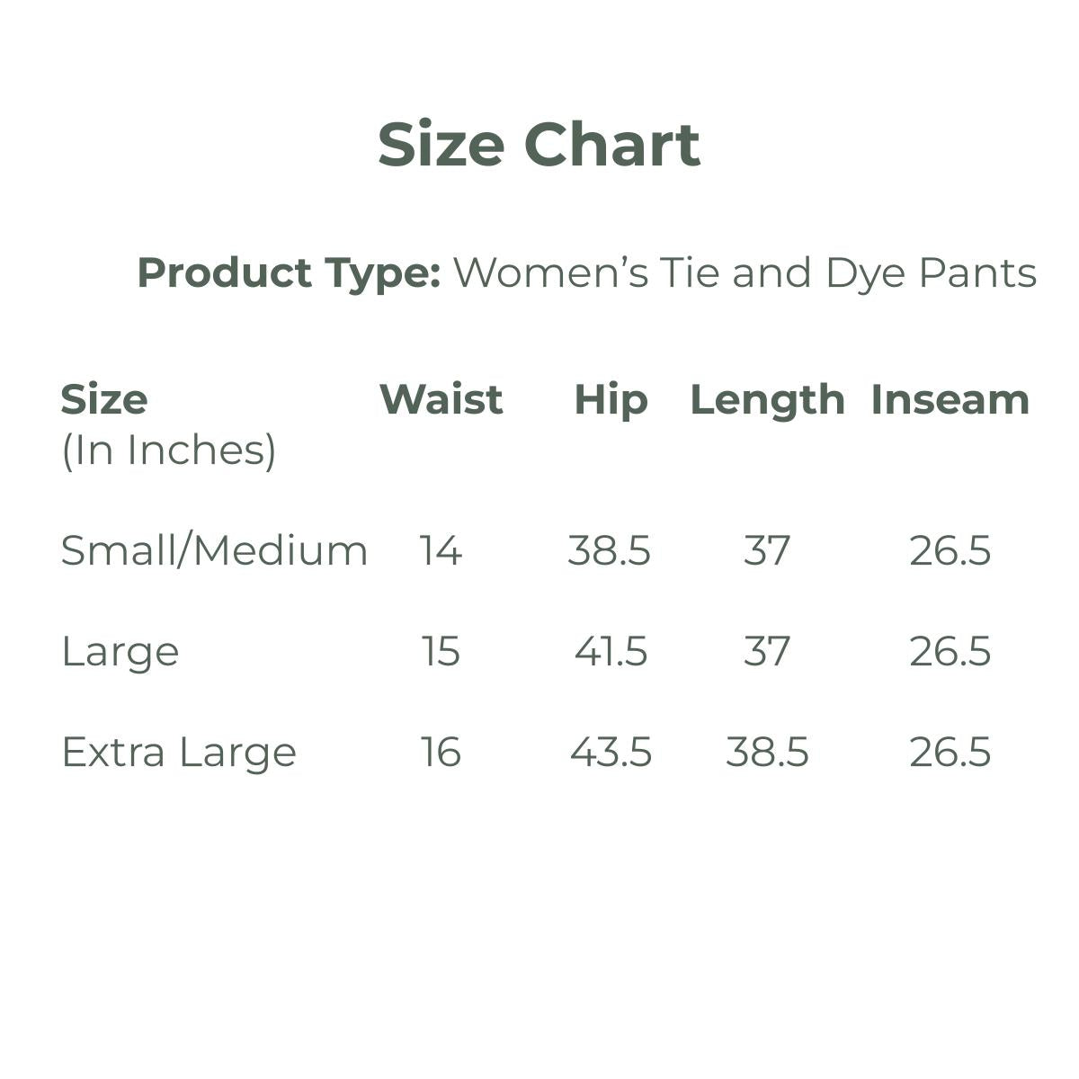 Iron Black Women's Organic Cotton & Natural Dyed Slim Fit Tie & Dye Pants